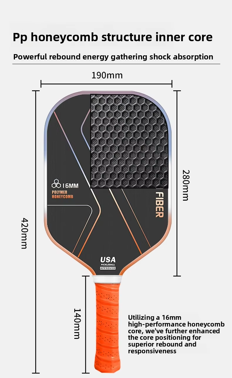 T700 Carbon Fiber Pickleball Paddle Set – 2 Rackets with Honeycomb Core, Carry Bag and 4 Balls Bundle