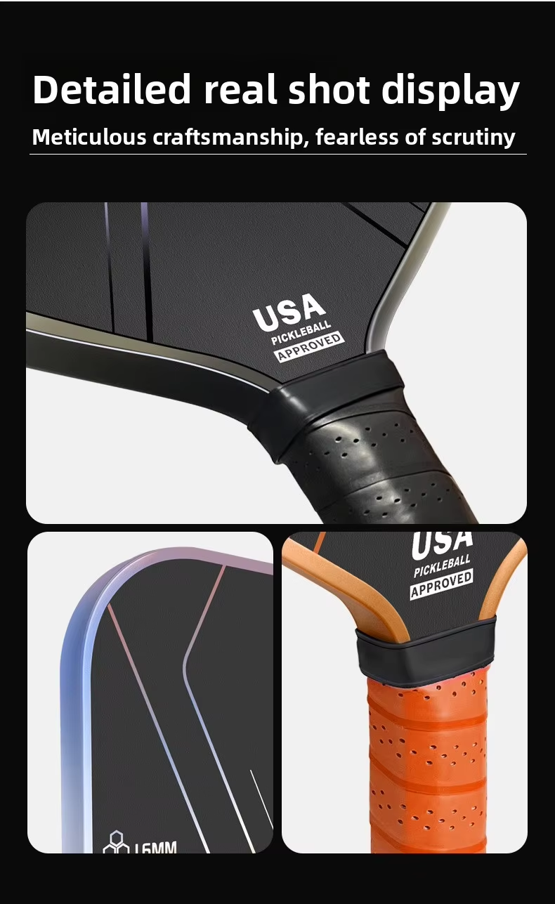 T700 Carbon Fiber Pickleball Paddle Set – 2 Rackets with Honeycomb Core, Carry Bag and 4 Balls Bundle