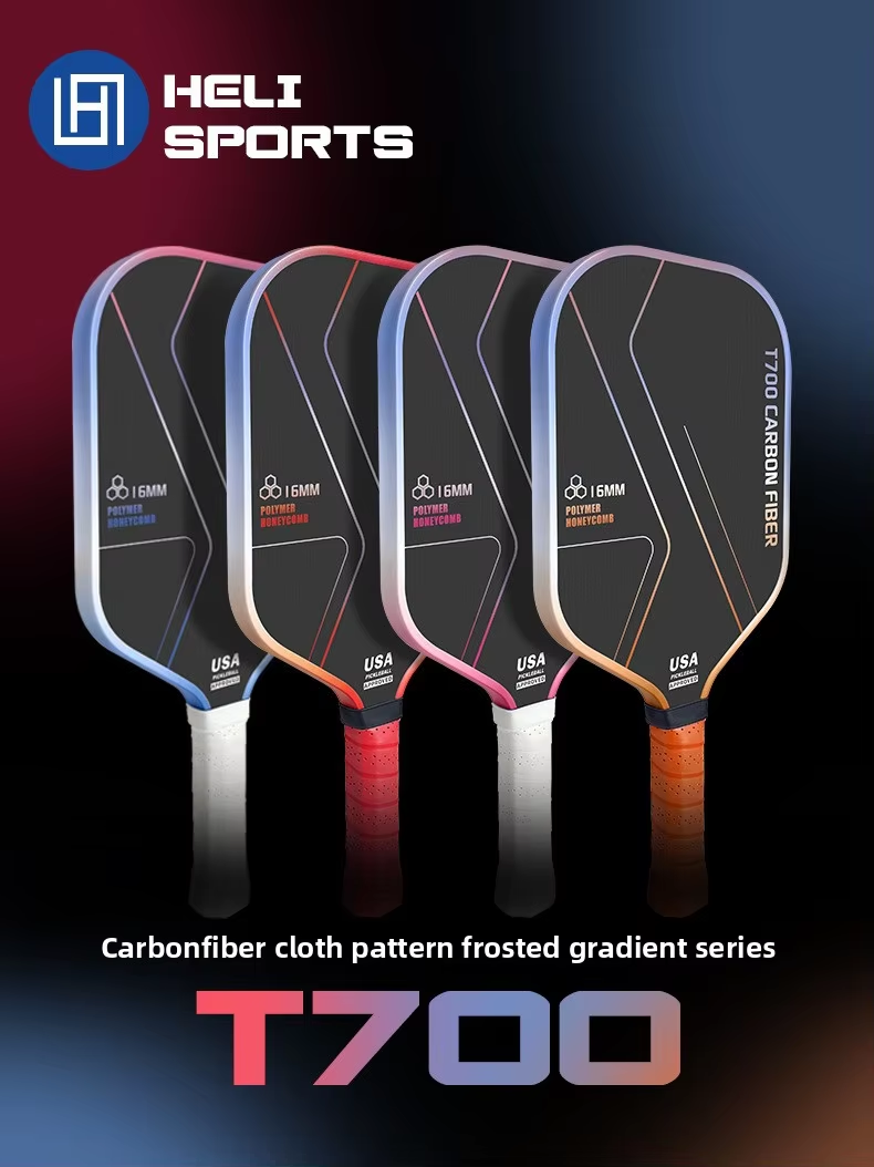 T700 Carbon Fiber Pickleball Paddle Set – 2 Rackets with Honeycomb Core, Carry Bag and 4 Balls Bundle