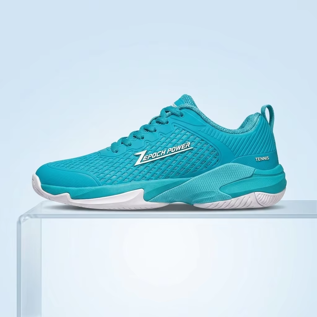 Unisex Pickleball Tennis Court Shoes - Breathable Non-Slip TPU Mesh with EVA Shock Absorbing Midsole