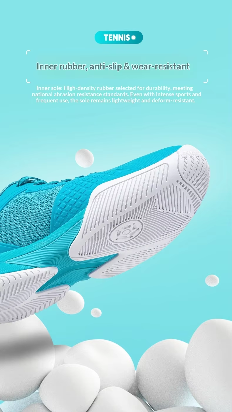 Unisex Pickleball Tennis Court Shoes - Breathable Non-Slip TPU Mesh with EVA Shock Absorbing Midsole
