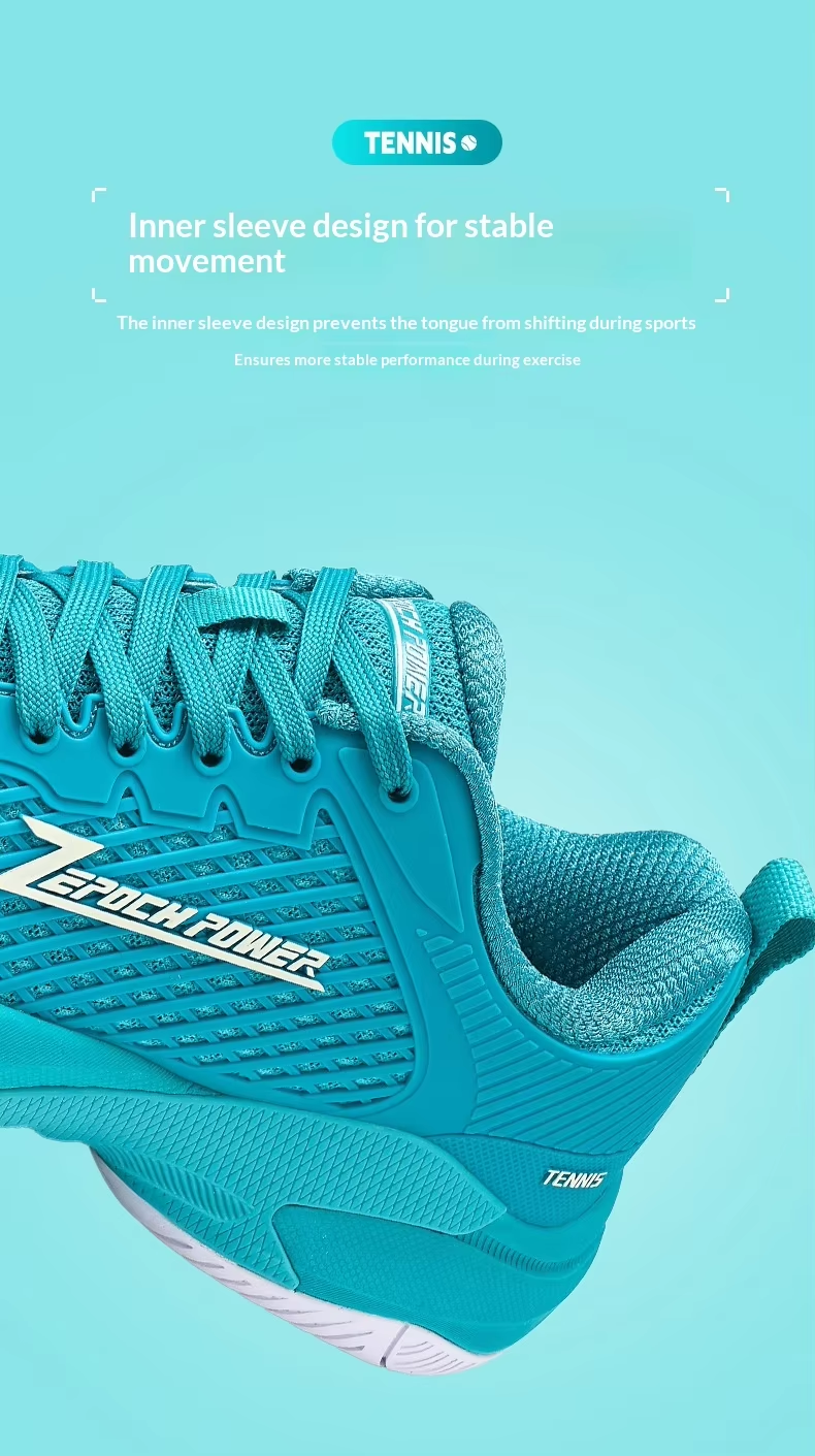 Unisex Pickleball Tennis Court Shoes - Breathable Non-Slip TPU Mesh with EVA Shock Absorbing Midsole