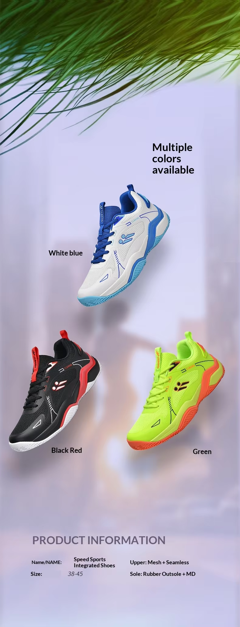 Unisex Pickleball Tennis Training Shoes - Lightweight Breathable Mesh with Non-Slip Rubber MD Sole