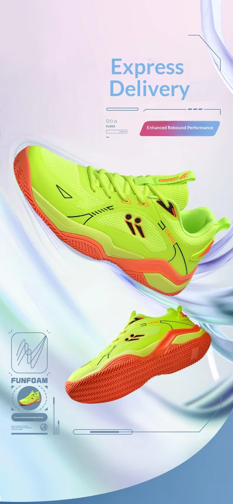 Unisex Pickleball Tennis Training Shoes - Lightweight Breathable Mesh with Non-Slip Rubber MD Sole
