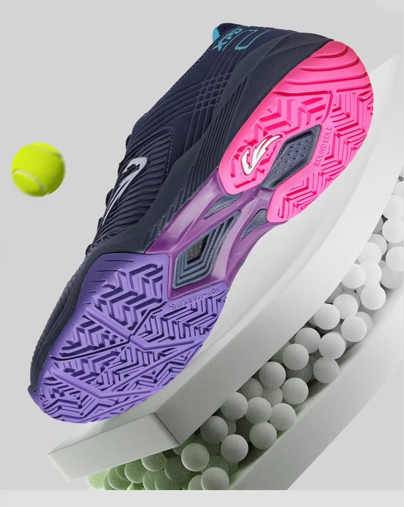 Unisex Pickleball Tennis Court Shoes with Carbon Plate - Non-Marking Rubber Sole Shock-Absorbing Midsole