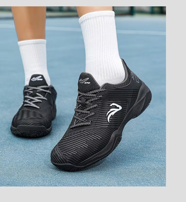 Unisex Pickleball Tennis Court Shoes with Carbon Plate - Non-Marking Rubber Sole Shock-Absorbing Midsole