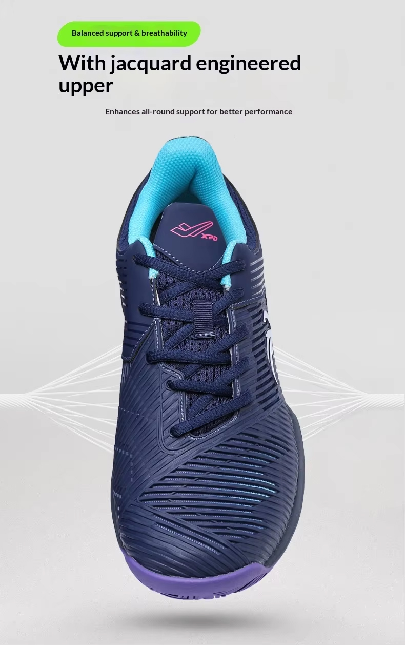 Unisex Pickleball Tennis Court Shoes with Carbon Plate - Non-Marking Rubber Sole Shock-Absorbing Midsole