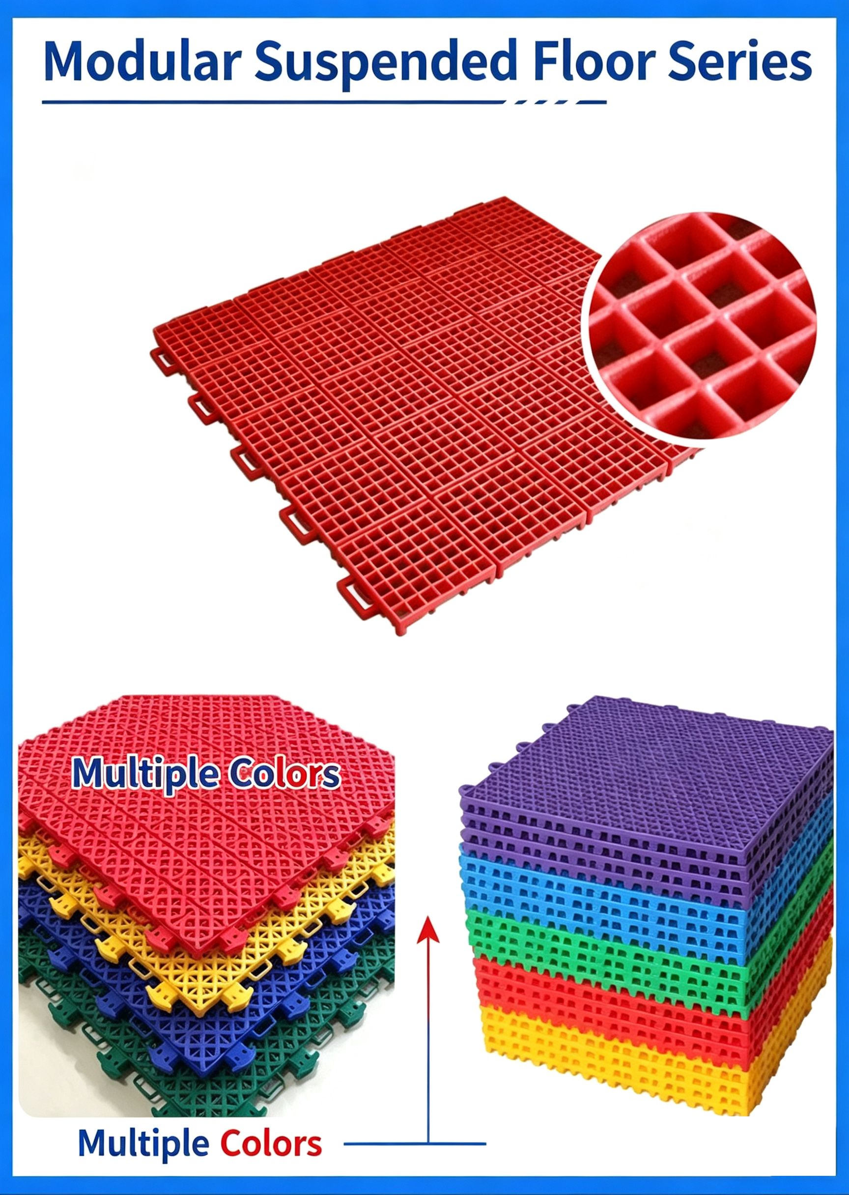 Pickleball Court Flooring - PVC Sports Floor Rolls and Interlocking Tiles for Indoor Outdoor Courts